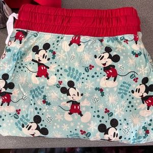Little Sleepies Disney mickeys winter wonderland mama pants